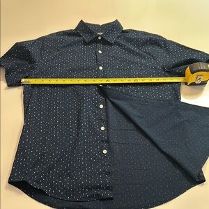 Express Navy Blue Button-Up Shirt
